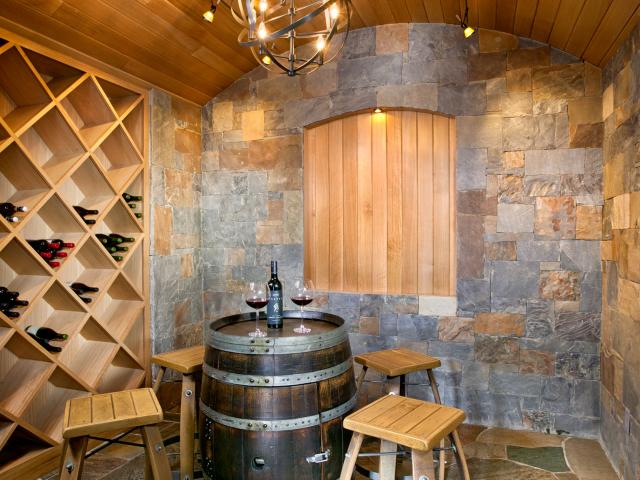 European Style Wine Room|Home Wine Room|Root River Hardwoods