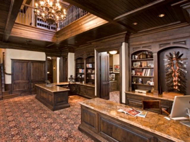 Luxury Library|Custom Home|John Kraemer and Sons|Root River Hardwoods