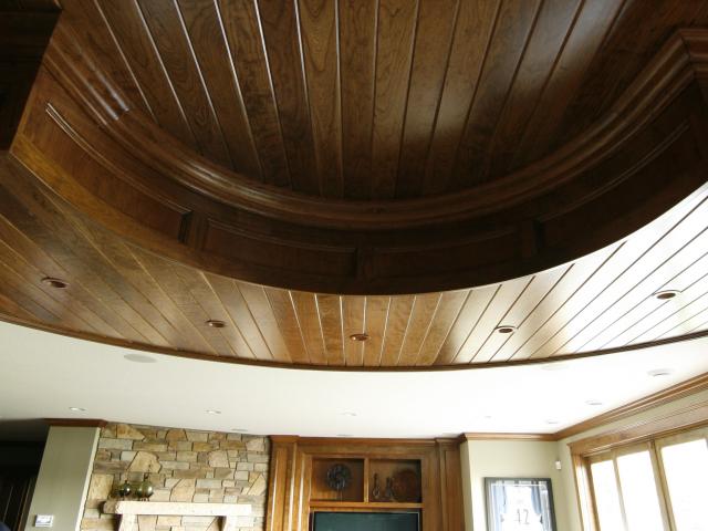 Curved Paneling|Crown Moulding|Bar Top
