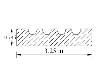 Symmetrical Casing|Millwork Profile|Root River Hardwoods|RR1053 